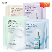 Collagen Face Mask Moisturizing Firming Face Sheet Mask Hyaluronic Acid Facial Masks Beauty Skin Care Gel Skin Care